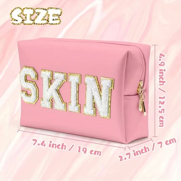 “SKIN” Travel Makeup Skincare Bag - Picture 2 of 2